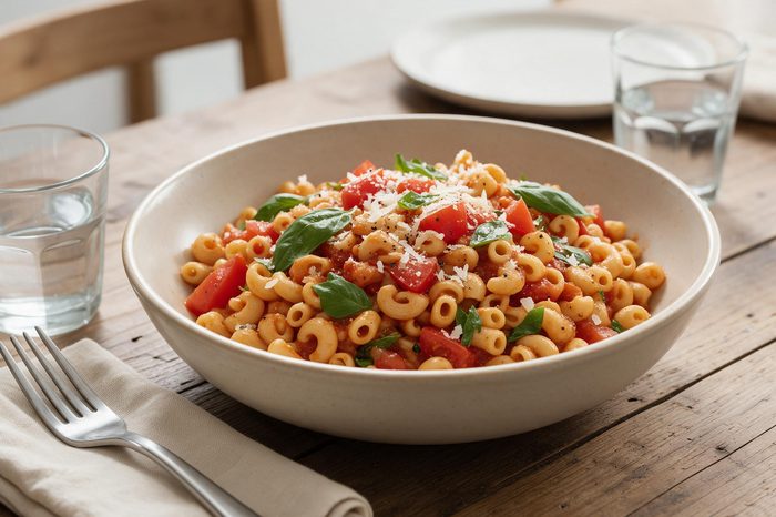 Pasta with Tomato Basil Sauce